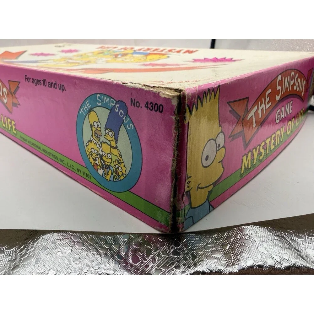 The Simpsons Mystery Of Life Board Game By Cardinal Vintage 1990 Complete
